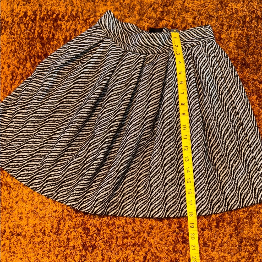 Elegant Black and White A-Line Skirt - Picture 2 of 9